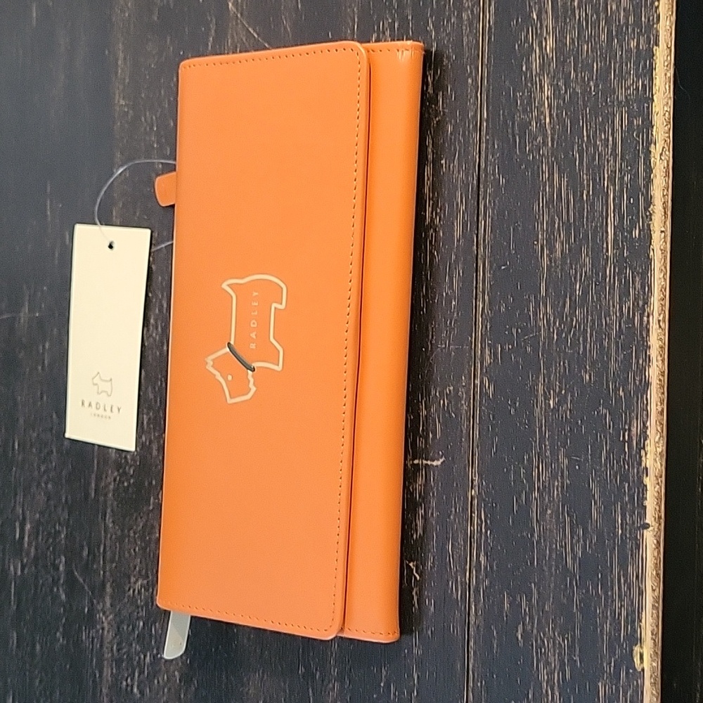 NWT Radley London Large Orange Wallet